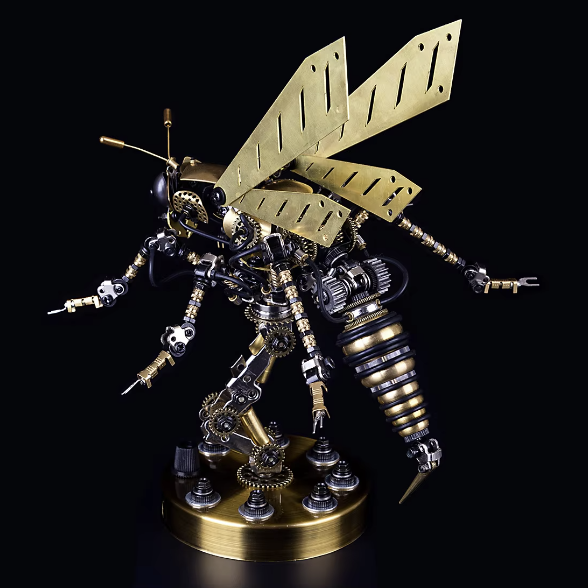Billede af 3D Wasp On Pole Metal Puzzle
