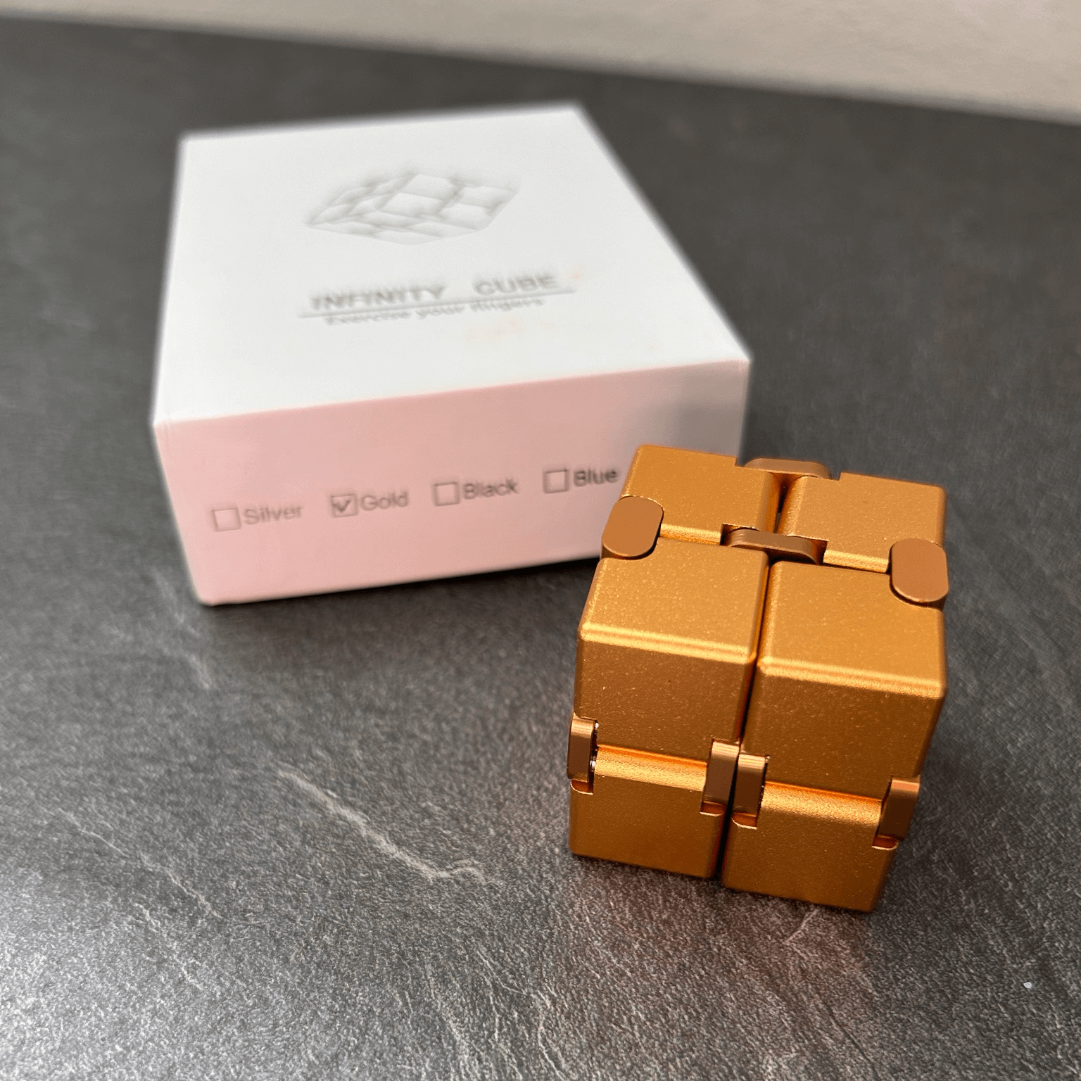 Billede af Infinity Cube Metal Gold