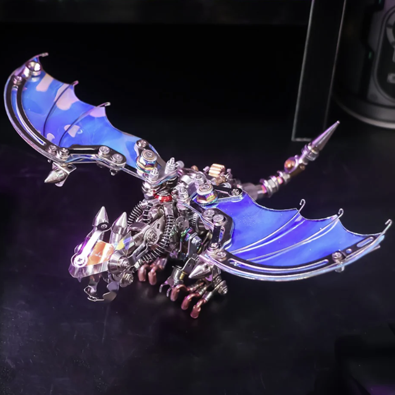 3D Nidhogg Dragon metal puzzle vist som samlet model