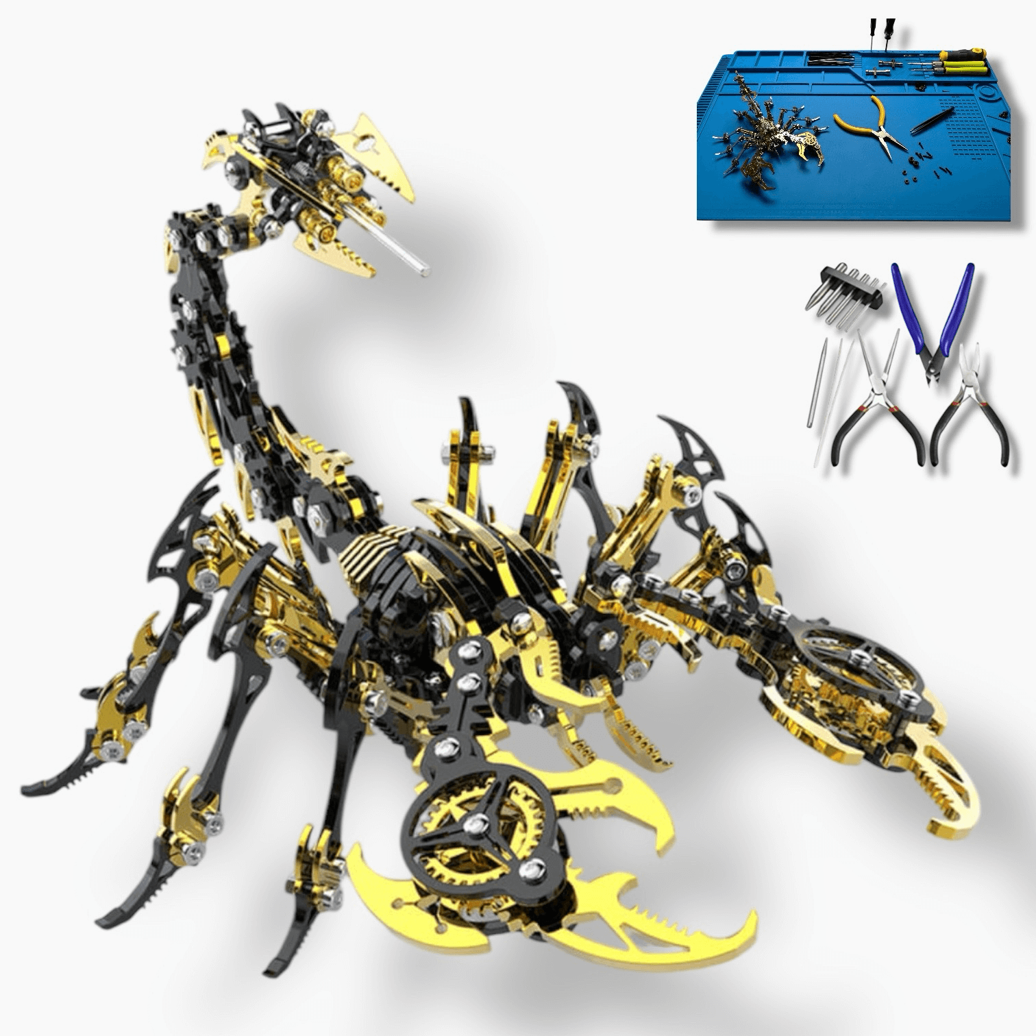 Billede af 3D Scorpion Black/Gold Metal Puzzle - Value Pack