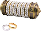 Billede af Da Vinci Cryptex Puzzle Box - Rustik/Hvid