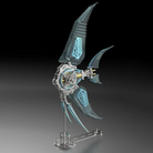 Billede af 3D Angel Fish Blue Metal Puzzle