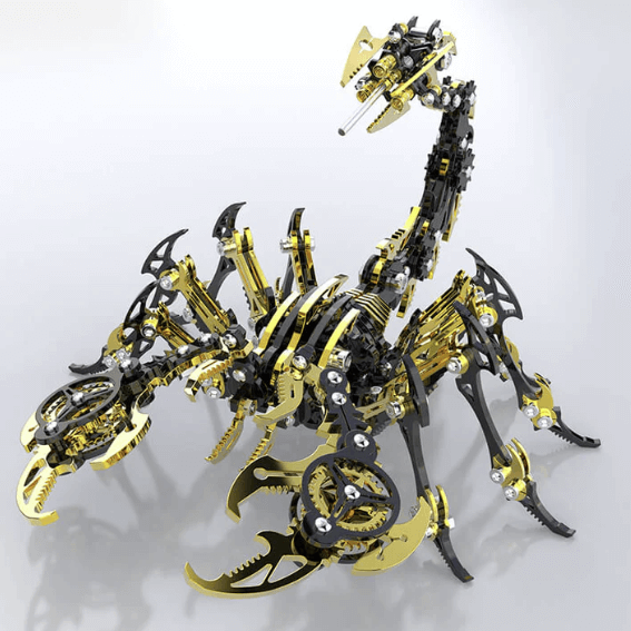 Billede af 3D Scorpion Black/Gold Metal Puzzle