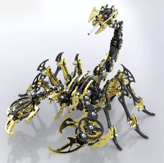 Billede af 3D Scorpion Black/Gold Metal Puzzle