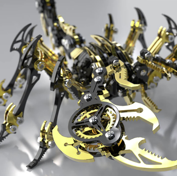 Billede af 3D Scorpion Black/Gold Metal Puzzle