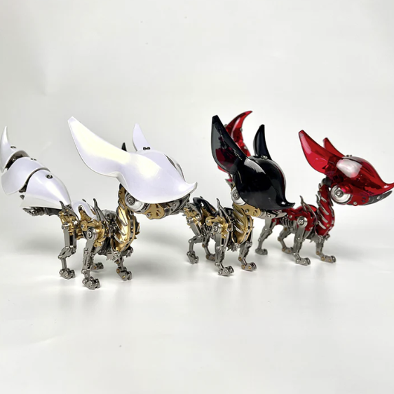 Billede af 3D Fox Metal Puzzle + 3D Wand Metal Puzzle