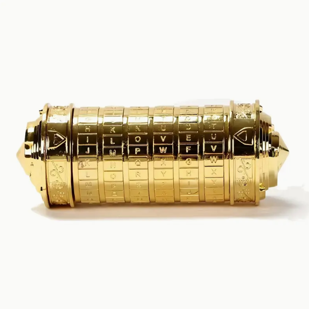 Billede af Da Vinci Cryptex Puzzle Box - Guld
