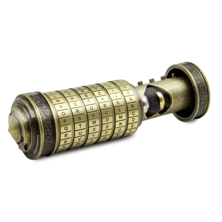 Billede af Da Vinci Cryptex Puzzle Box - Rustik/Guld