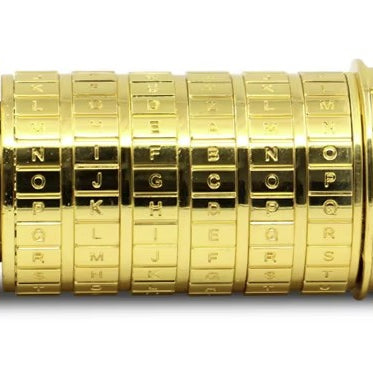 Billede af Da Vinci Cryptex Puzzle Box - Guld