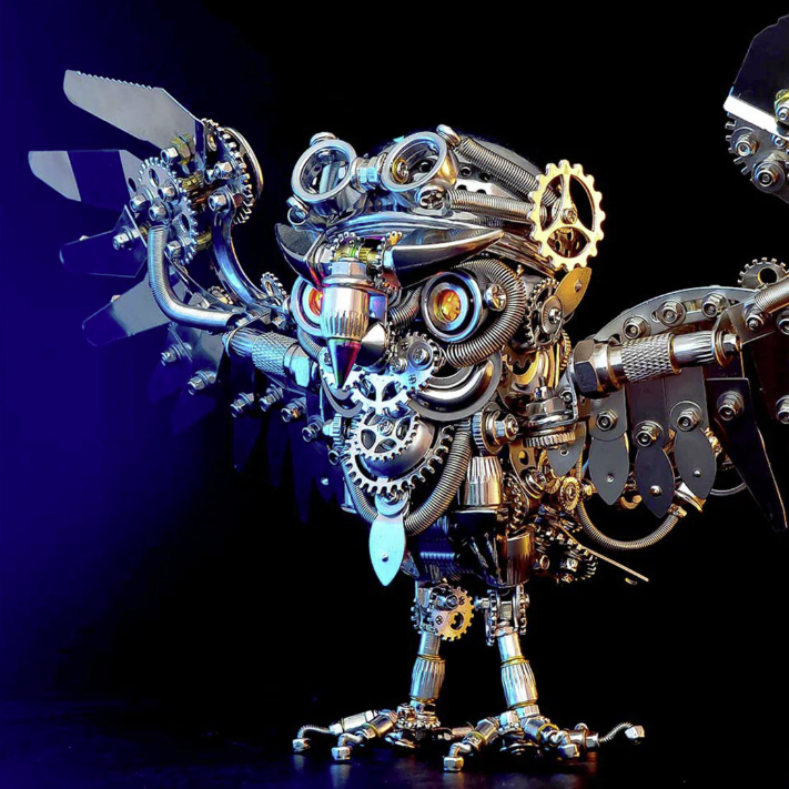 Billede af 3D Steampunk Owl Metal Puzzle