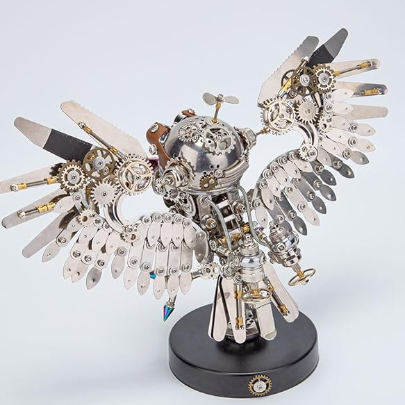Billede af 3D Steampunk Owl Metal Puzzle