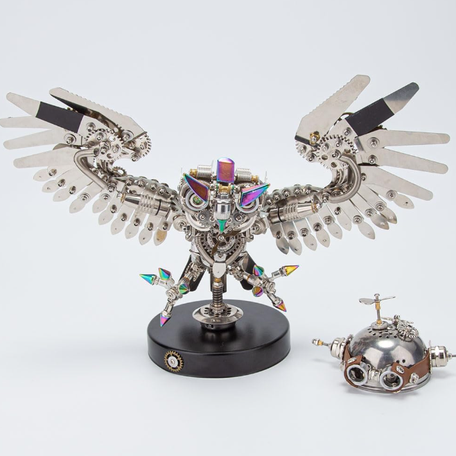 Billede af 3D Steampunk Owl Metal Puzzle