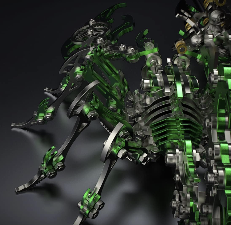 Billede af 3D Scorpio Metal Puzzle Green/Silver