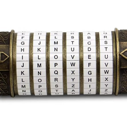 Billede af Da Vinci Cryptex Puzzle Box - Rustik/Hvid