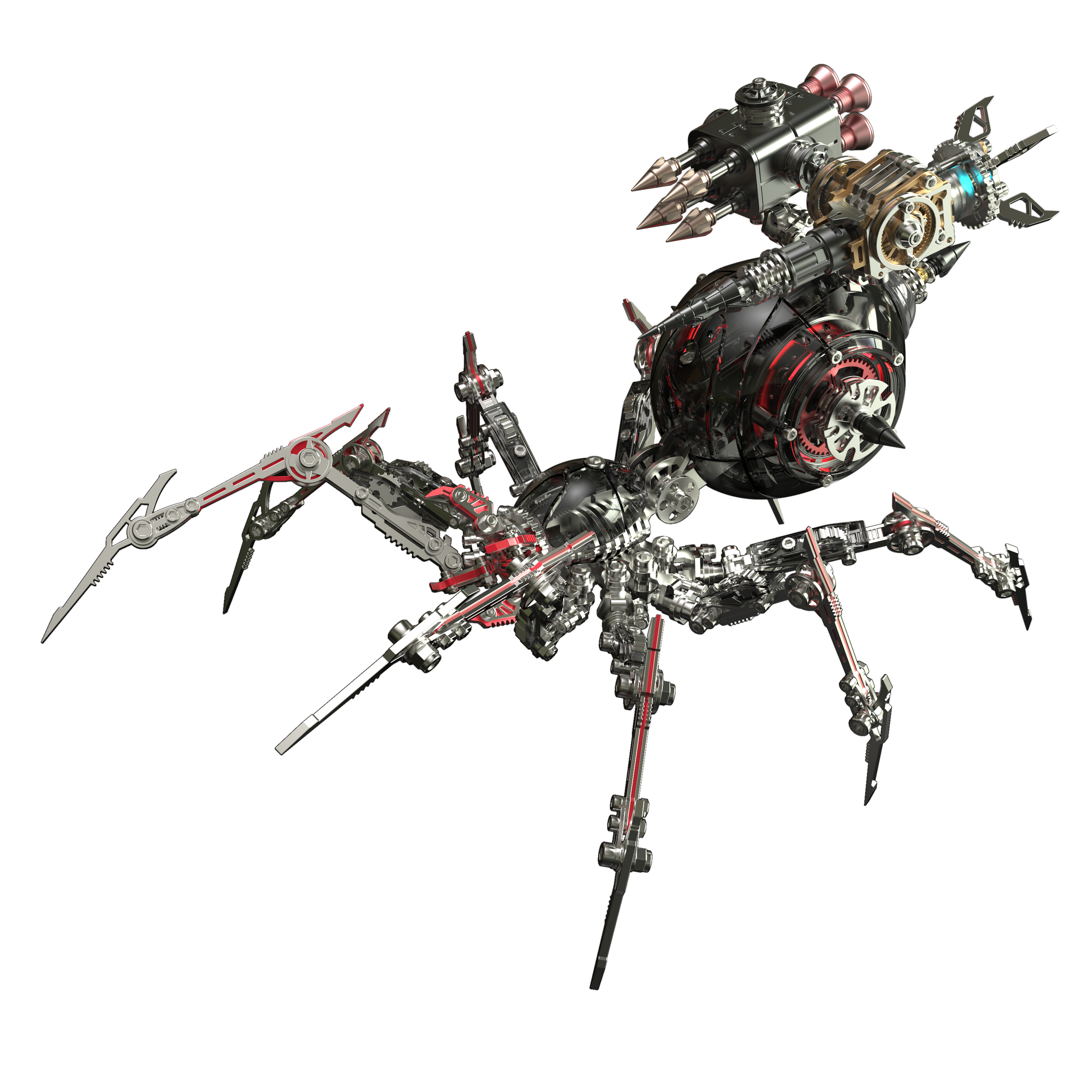 3D War Spider Overlord - Black Hybrid Edition 