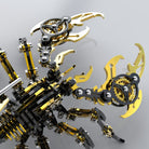 3D metal skorpion sort guld farve 