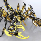 3D metal skorpion sort guld farve 