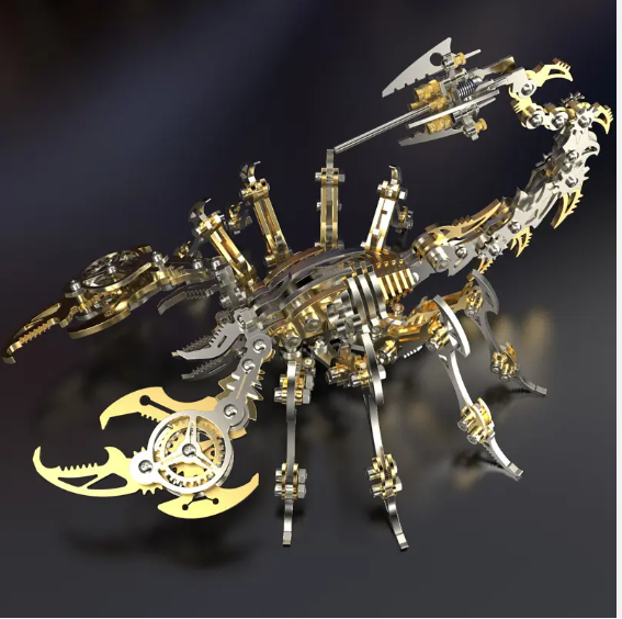 Billede af 3D Scorpio Metal Puzzle Gold/Silver