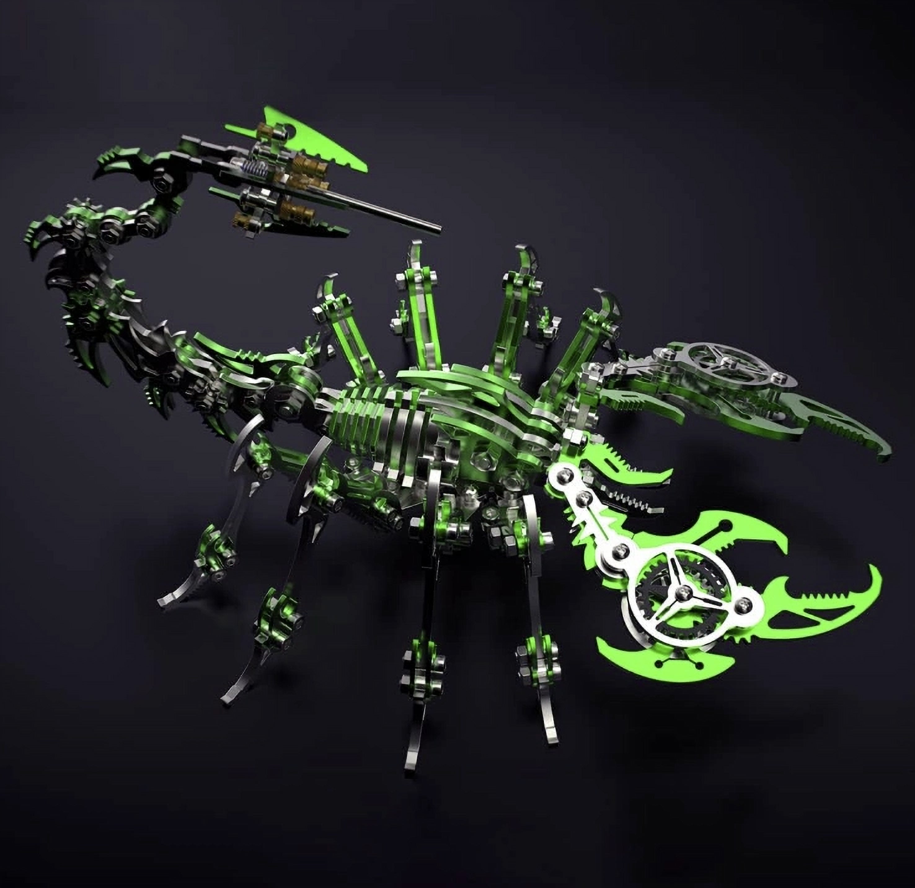 Billede af 3D Scorpio Metal Puzzle Green/Silver