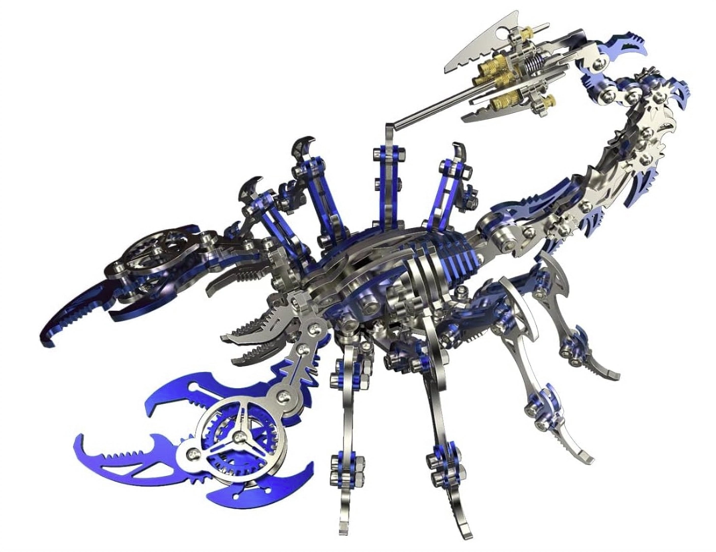 Billede af 3D Scorpio Metal Puzzle Blue/Silver