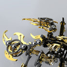 3D metal skorpion sort guld farve 