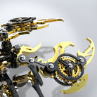 3D metal skorpion sort guld farve 