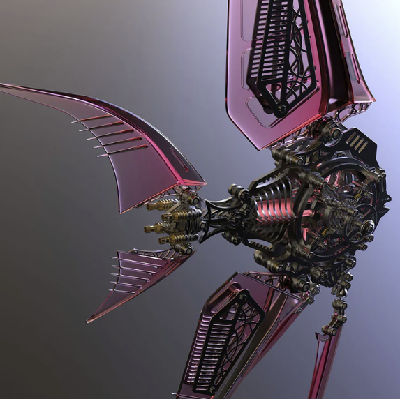 Billede af 3D Angel Fish Red Metal Puzzle