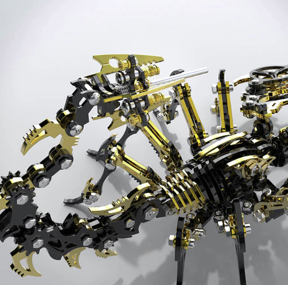 Billede af 3D Scorpion Black/Gold Metal Puzzle