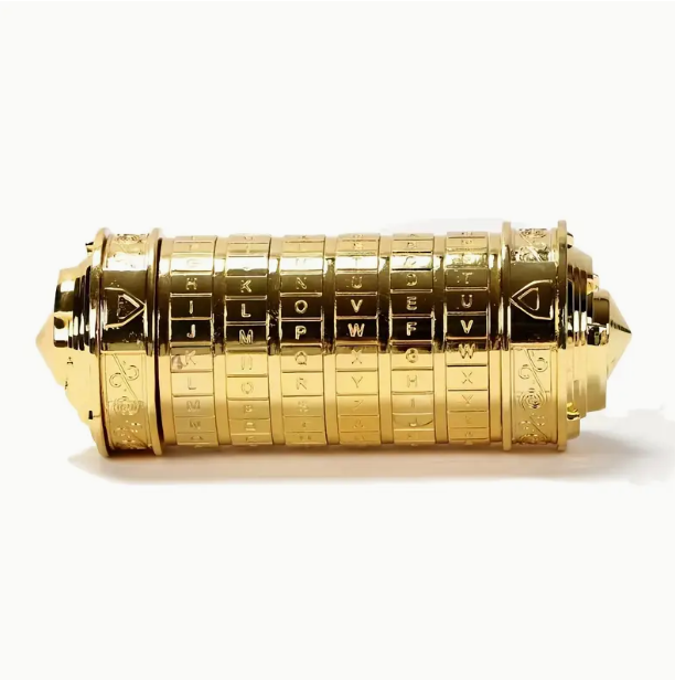 Billede af Da Vinci Cryptex Puzzle Box - Guld