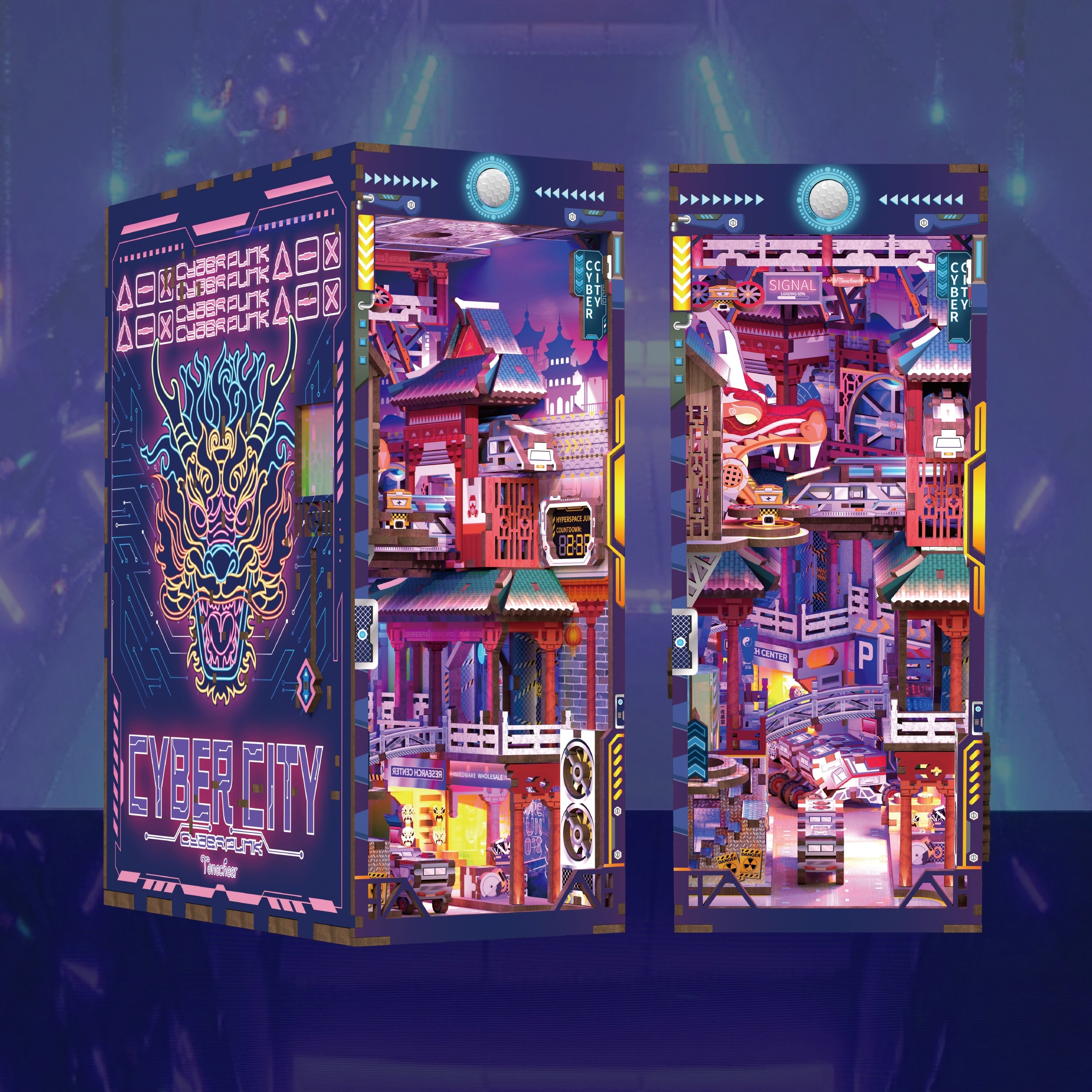 Tonecheer Cyber City – Mekanisk DIY Book Nook