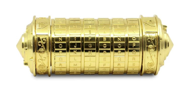 Billede af Da Vinci Cryptex Puzzle Box - Guld