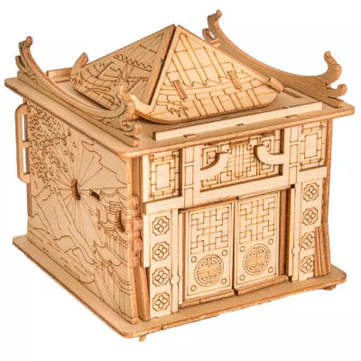 House of Dragon fra EscapeWelt – Escape Room in a Box vist som samlet model