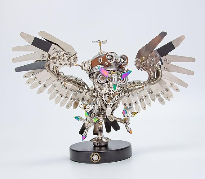 Billede af 3D Steampunk Owl Metal Puzzle