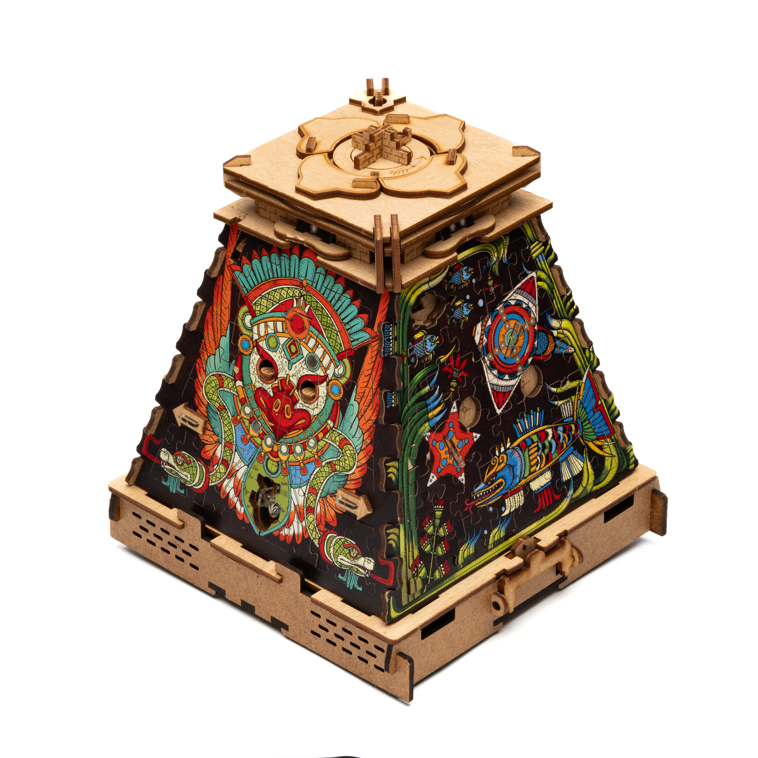 Cluebox: Pyramid of the Sun – Escape Room in a Box vist som samlet model
