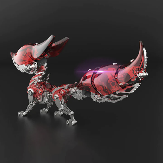 Billede af 3D Fox Metal Puzzle + 3D Wand Metal Puzzle