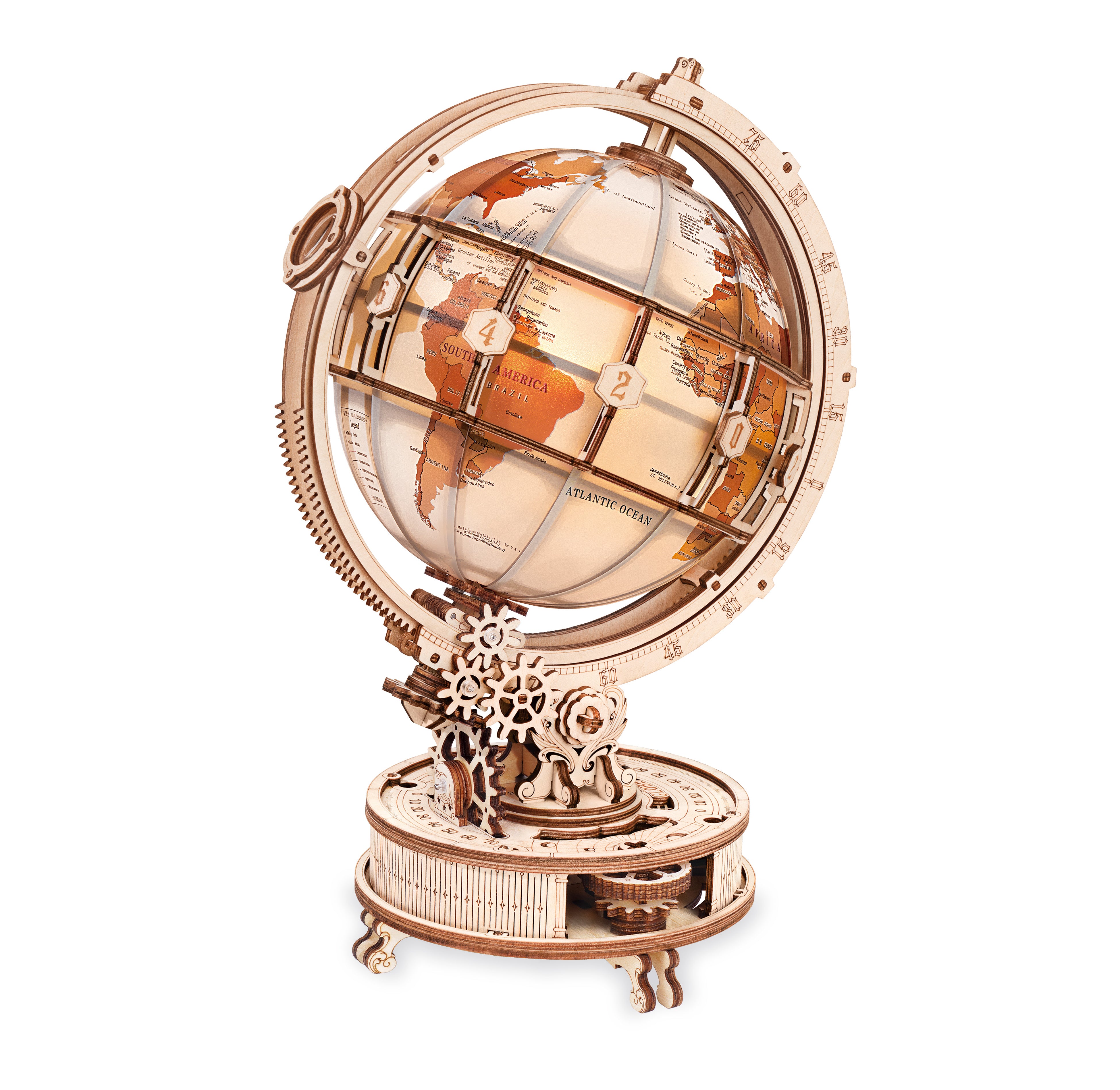 ROKR Luminous Globe – Lysende 3D Træpuslespil