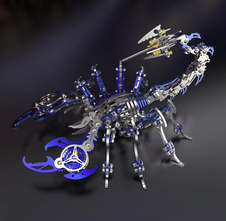 Billede af 3D Scorpio Metal Puzzle Blue/Silver