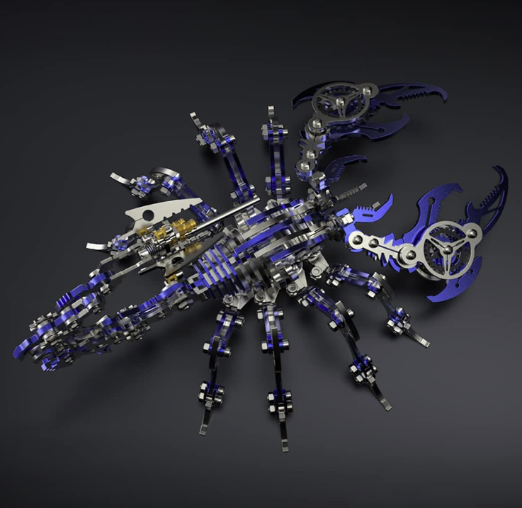 Billede af 3D Scorpio Metal Puzzle Blue/Silver