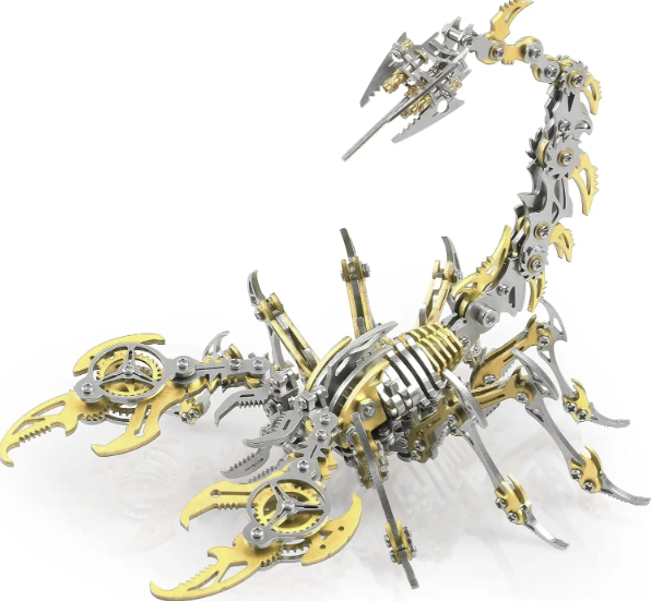 Billede af 3D Scorpio Metal Puzzle Gold/Silver
