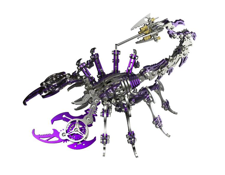 Billede af 3D Scorpio Metal Puzzle Purple/Silver