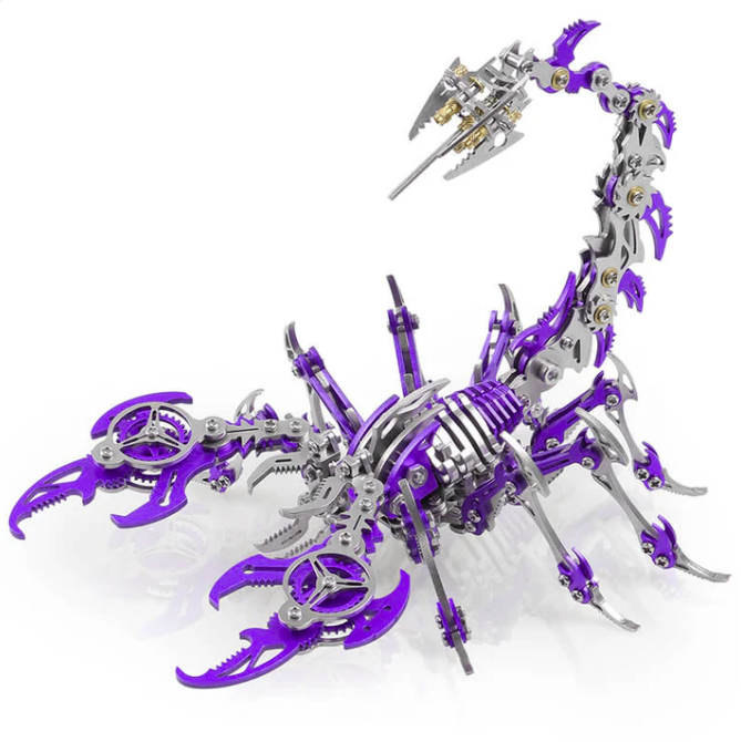 Billede af 3D Scorpio Metal Puzzle Purple/Silver